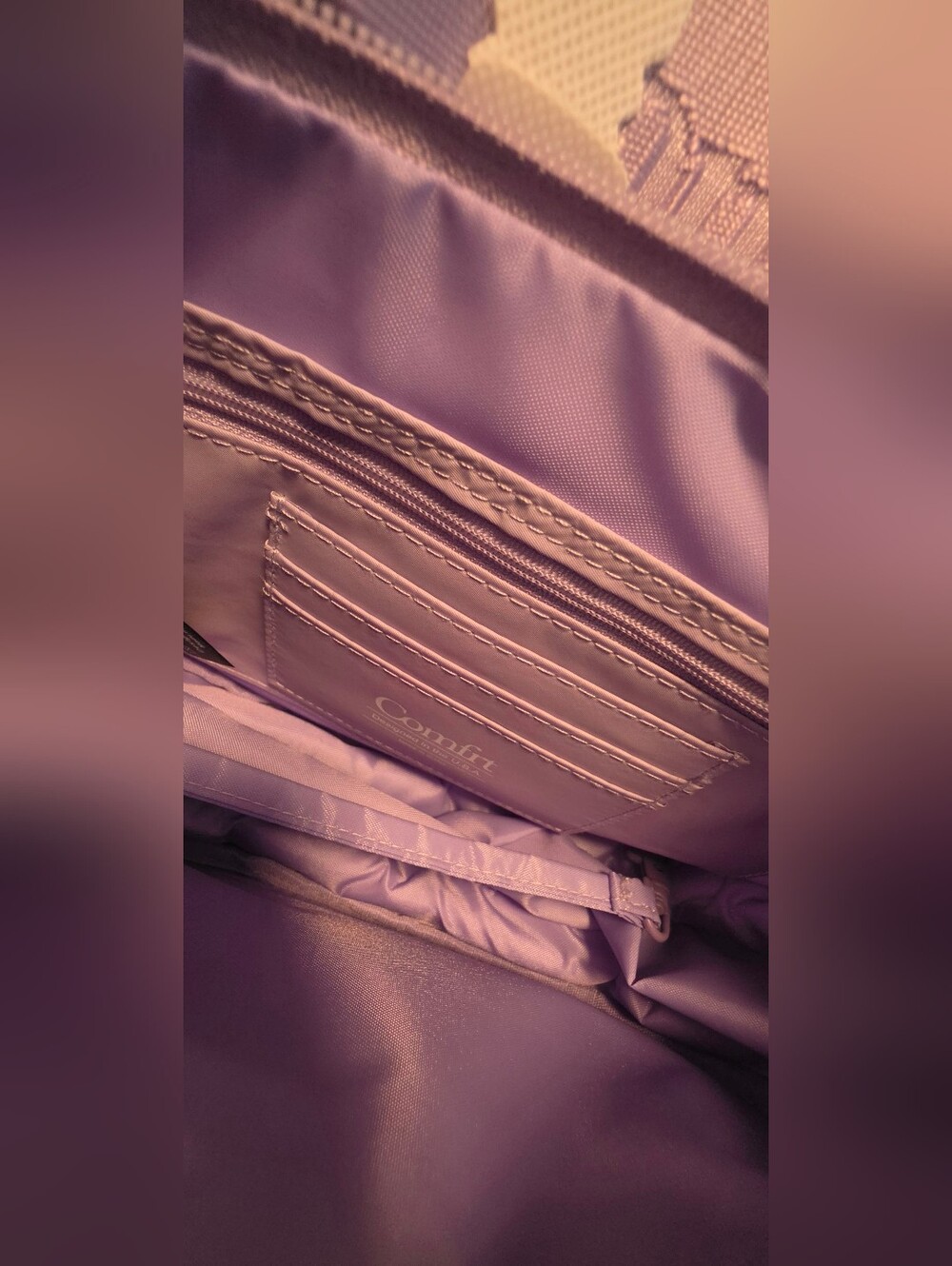 NWT! Comfrt Travel Crossbody Bag - Lavender - Picture 3 of 8